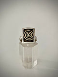 Ring Sterling Silver & Gold Swirl
