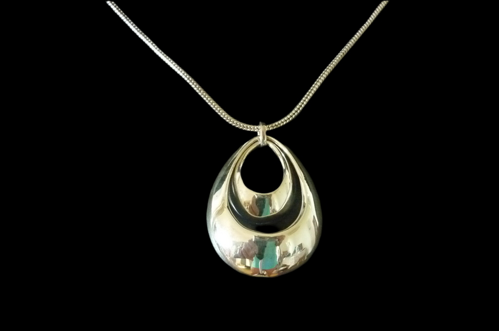Double Pendant Solid Silver
