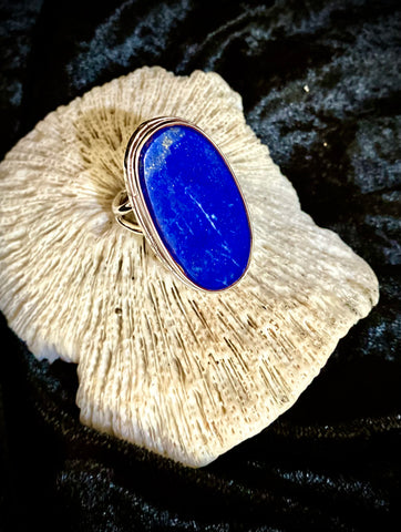 Lapis & silver Ring