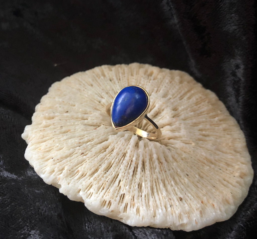 Lapis Lazuli Gold Ring