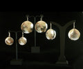 Silver Beaten Disc Earrings
