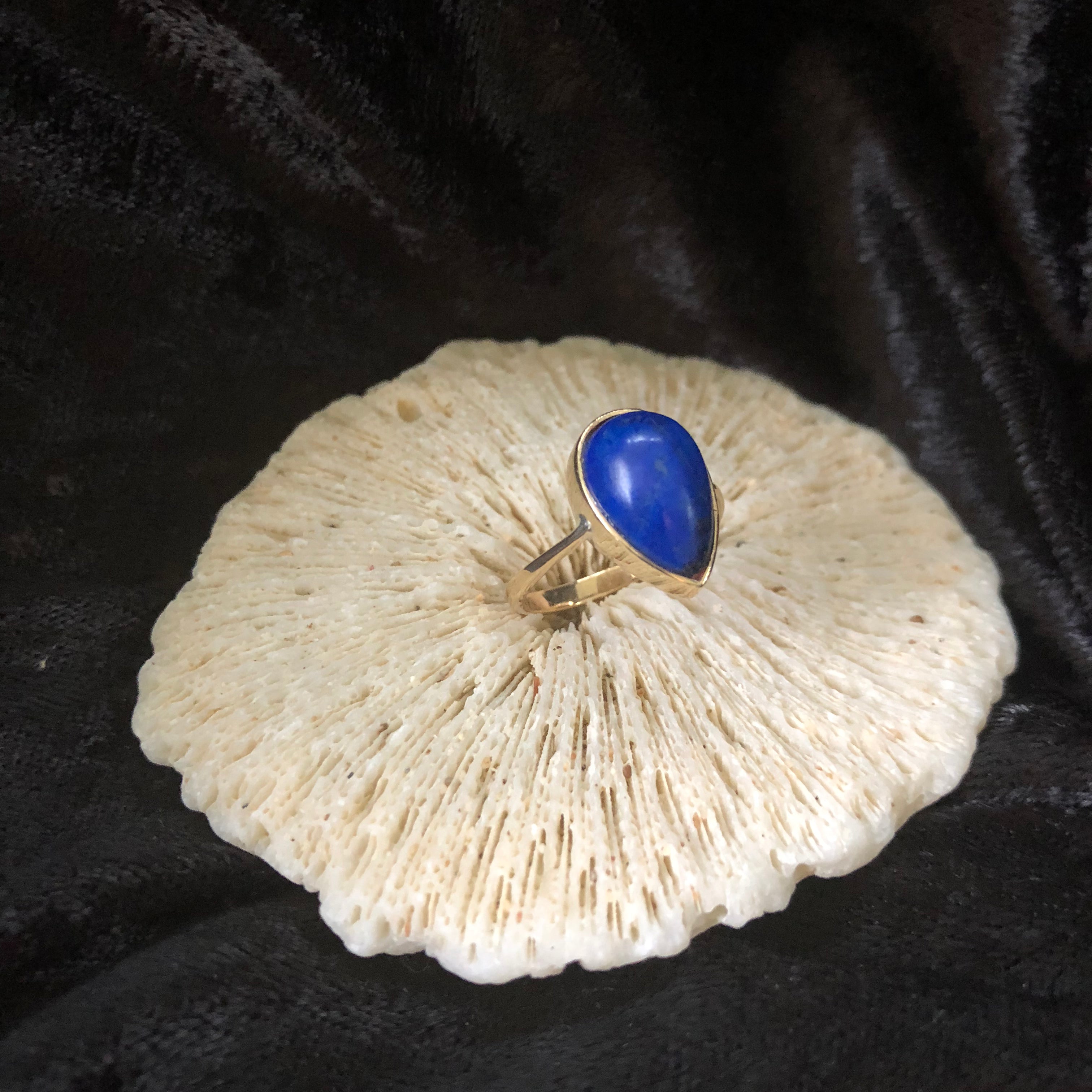 Lapis Lazuli Gold Ring