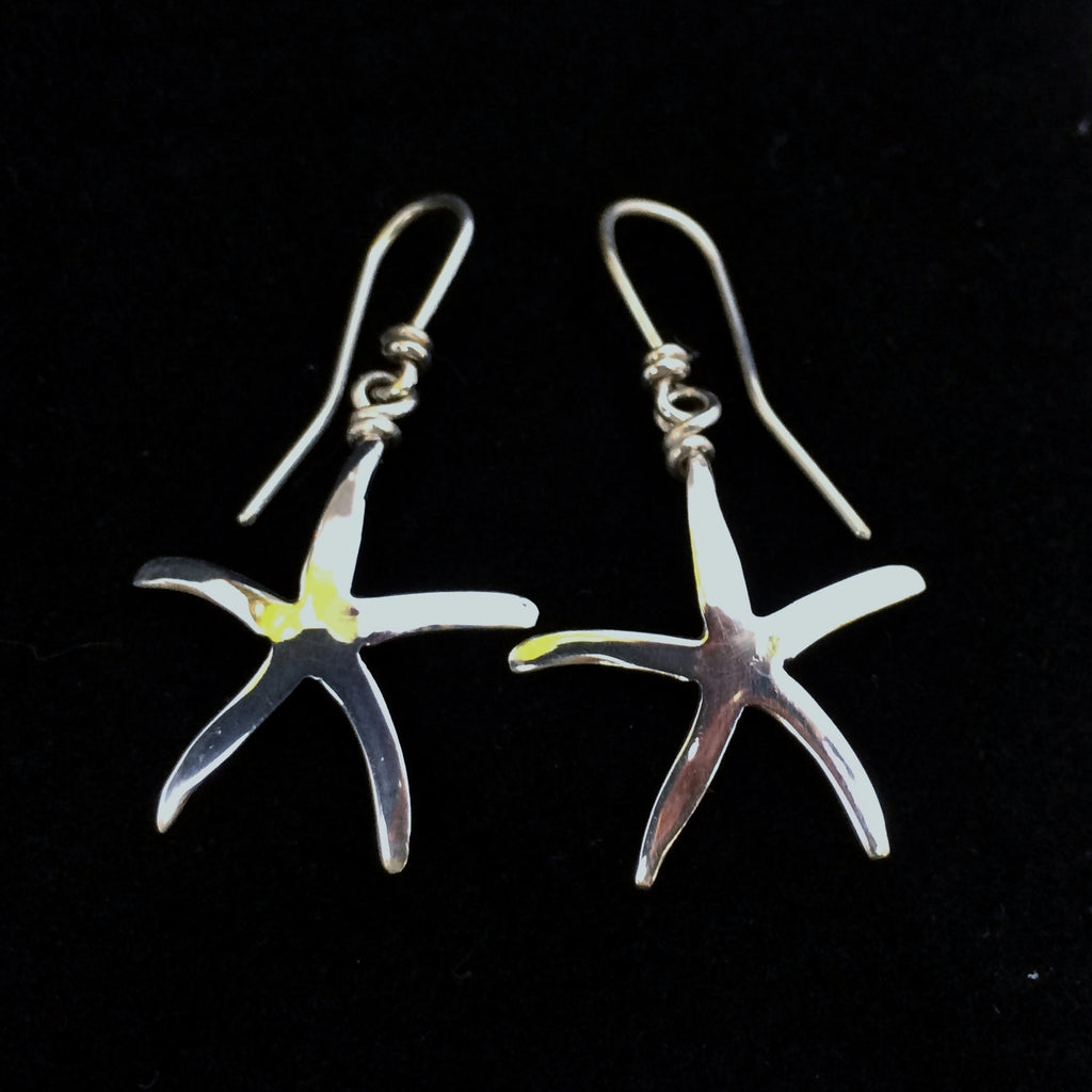 Seastar Silver Dangle Earrings