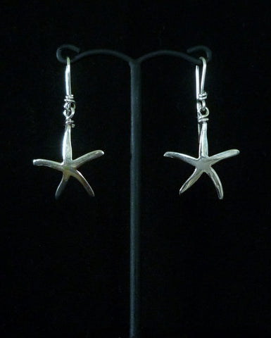 Seastar Silver Dangle Earrings