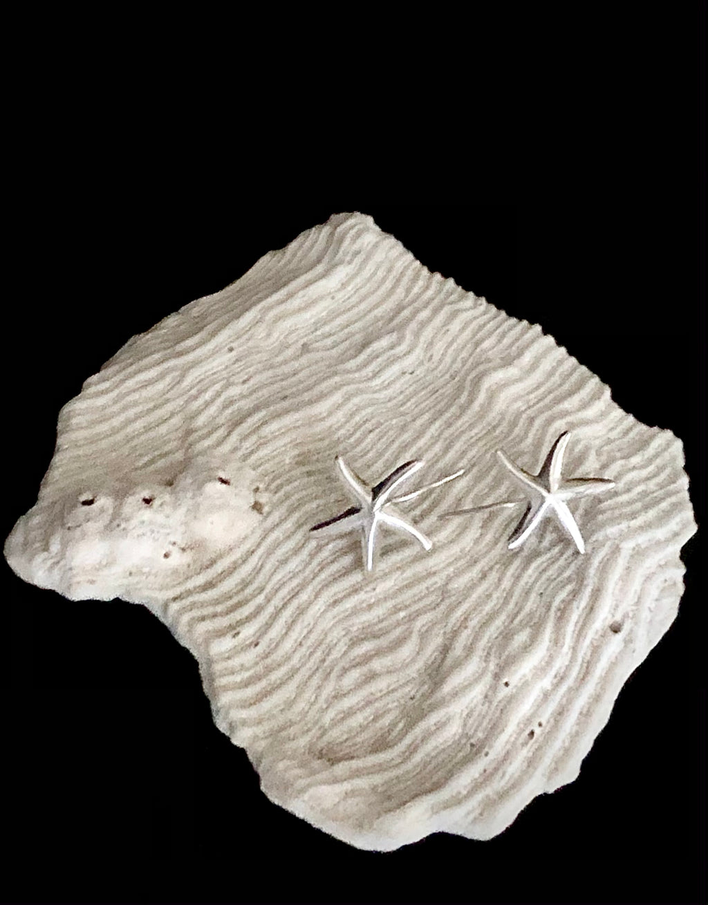 Silver Starfish earrings
