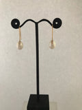 Gold and Pearl Earrings